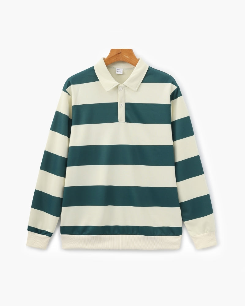 Vintage Stripe Rugby Polo
