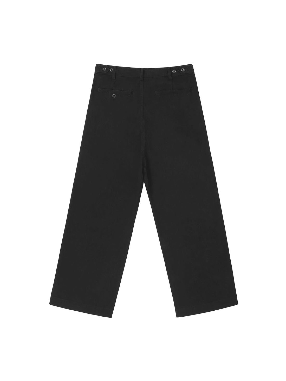Straight Leg Pants — Black