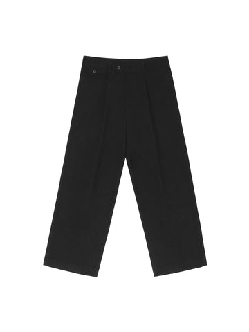 Straight Leg Pants — Black