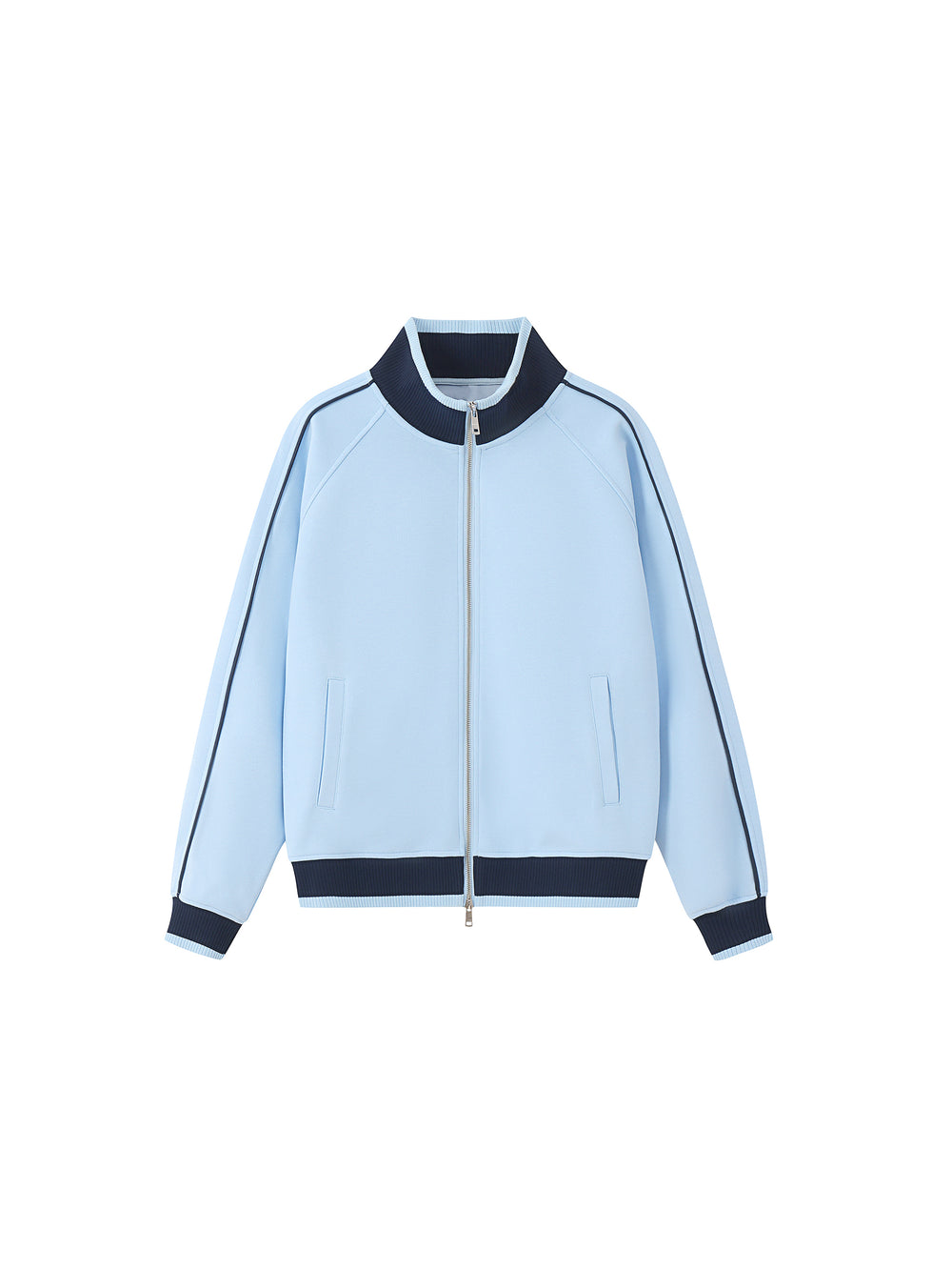 Raglan Track Jacket — Sky Blue