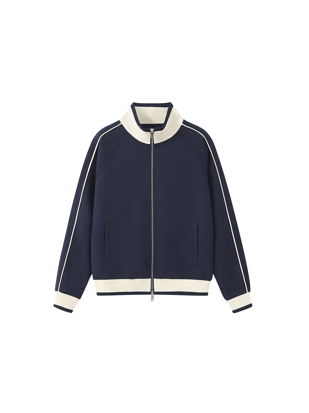 Raglan Track Jacket — Navy