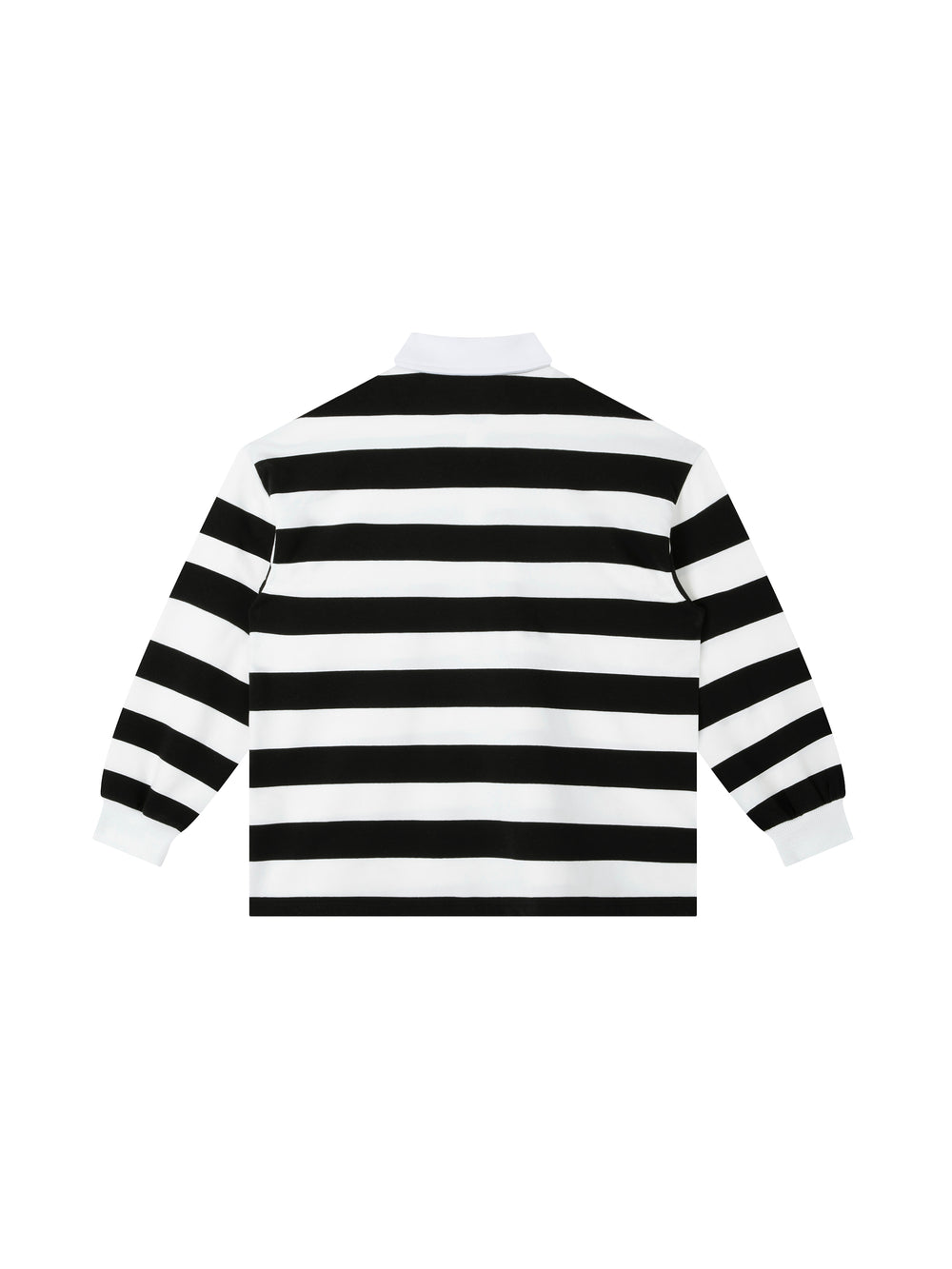 Color Block Polo Shirt — White / Black