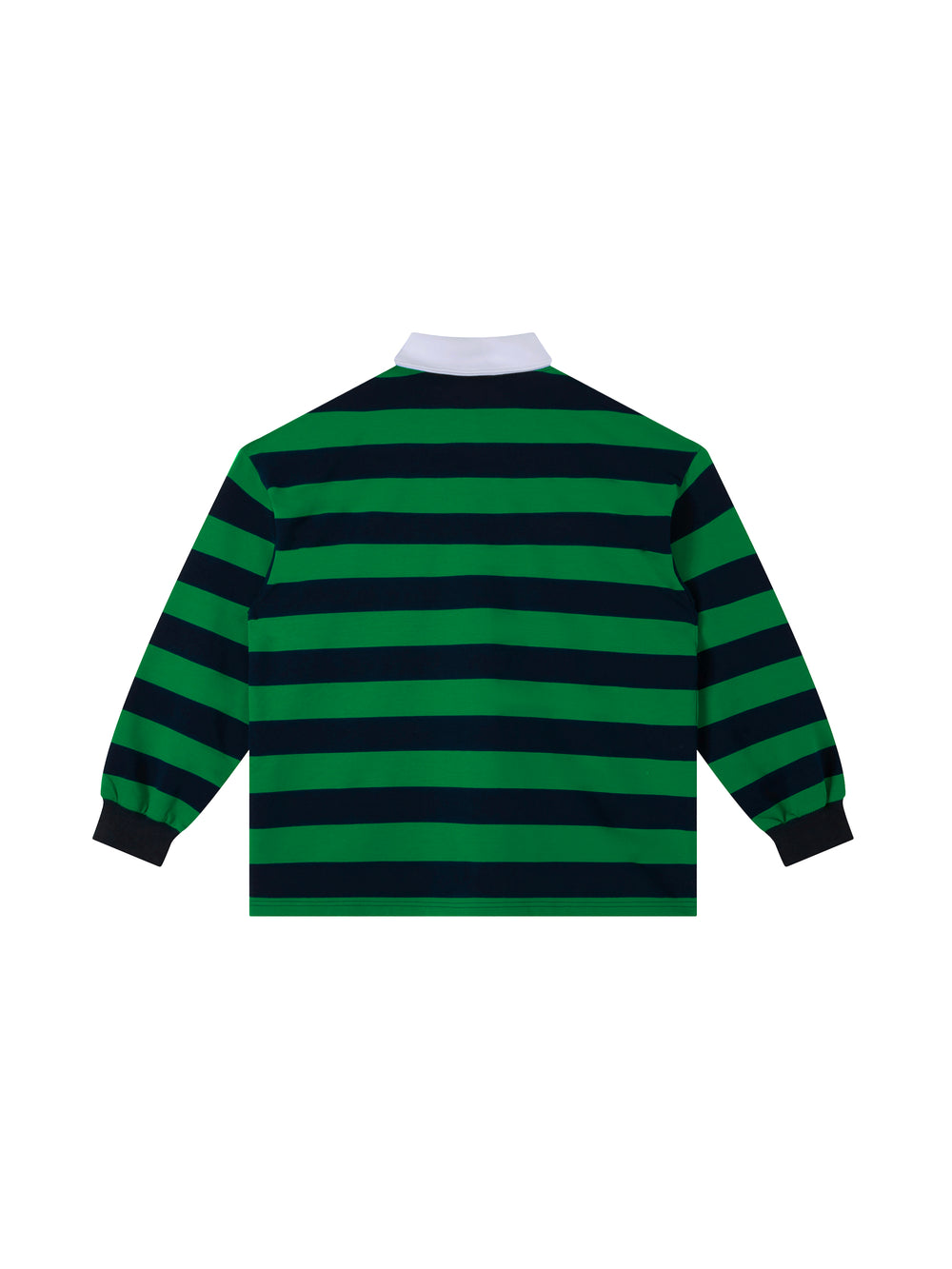 Color Block Polo Shirt — Green / Navy
