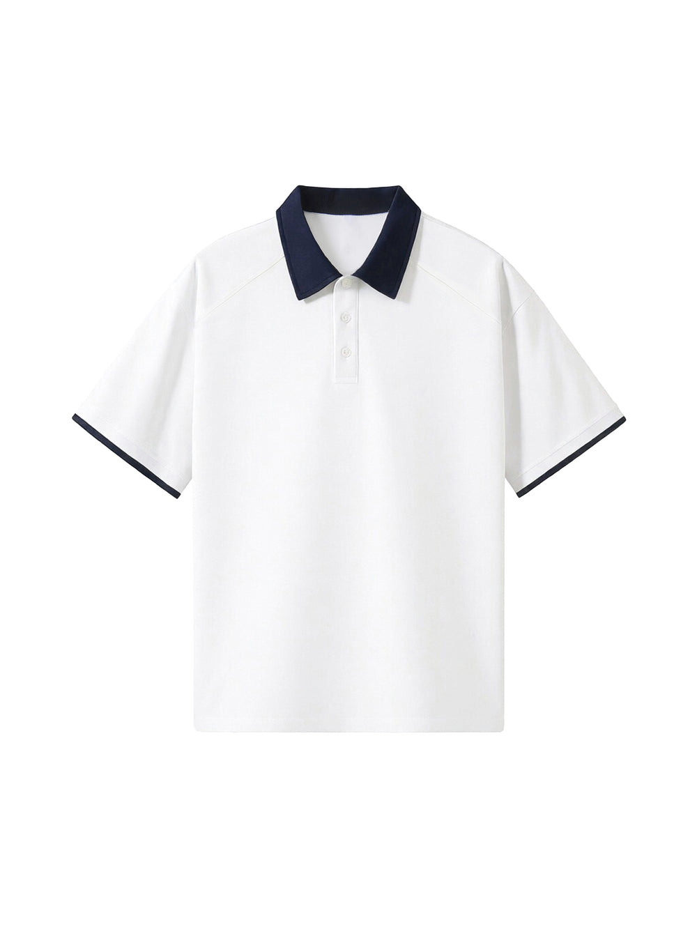 Raglan Polo Shirt — White
