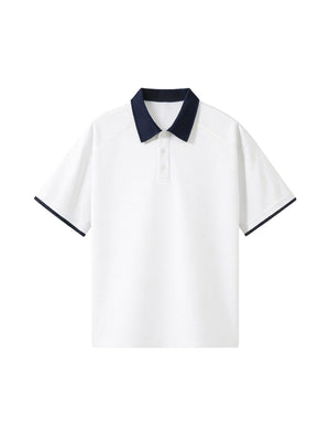 Raglan Polo Shirt — White