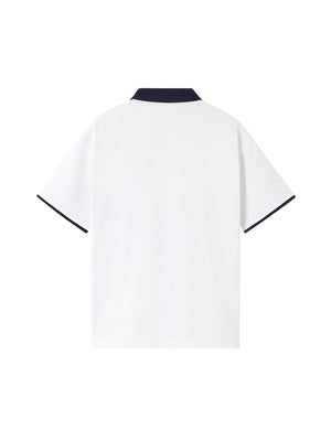 Raglan Polo Shirt — White
