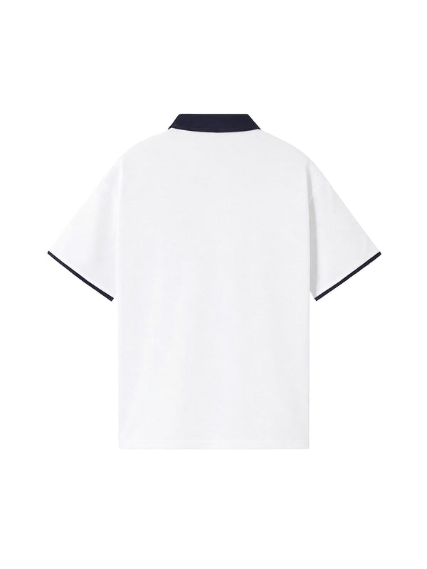 Raglan Polo Shirt — White