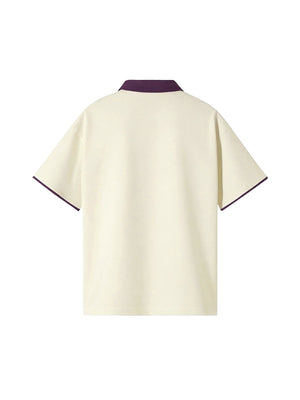 Raglan Polo Shirt — Apricot