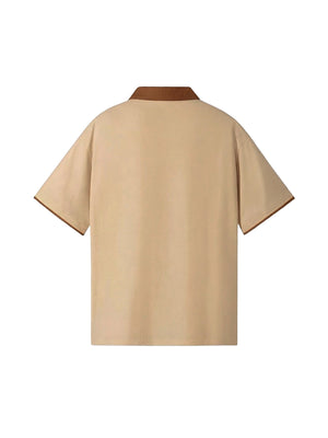 Raglan Polo Shirt — Khaki