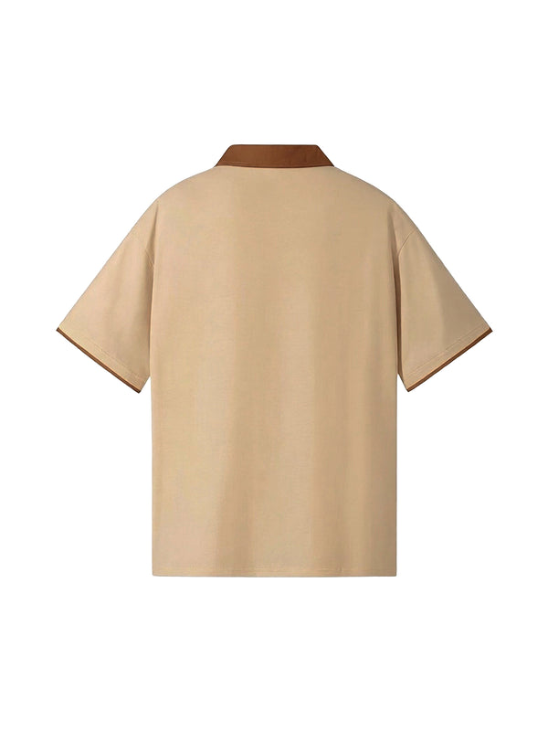 Raglan Polo Shirt — Khaki