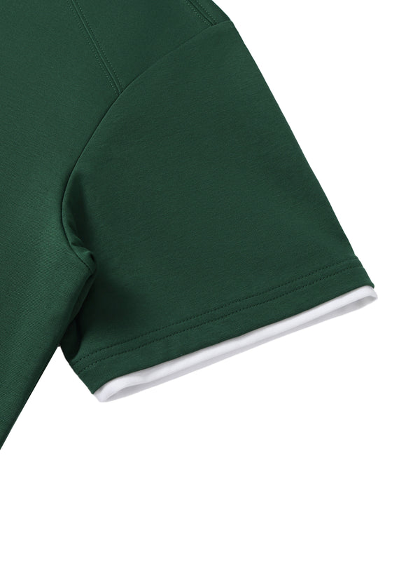 Raglan Polo Shirt - Dark Green