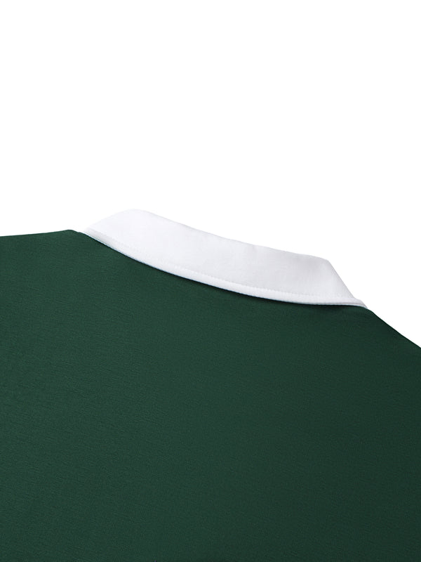Raglan Polo Shirt - Dark Green
