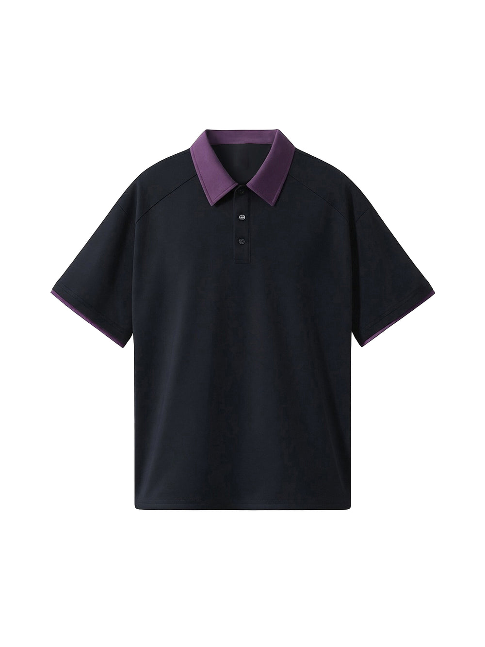 Raglan Polo Shirt — Black