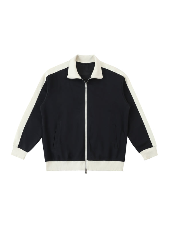 Trim Track Jacket — Black / Apricot