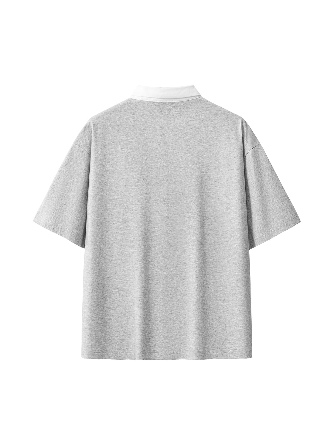 Contrast Polo Shirt — Gray