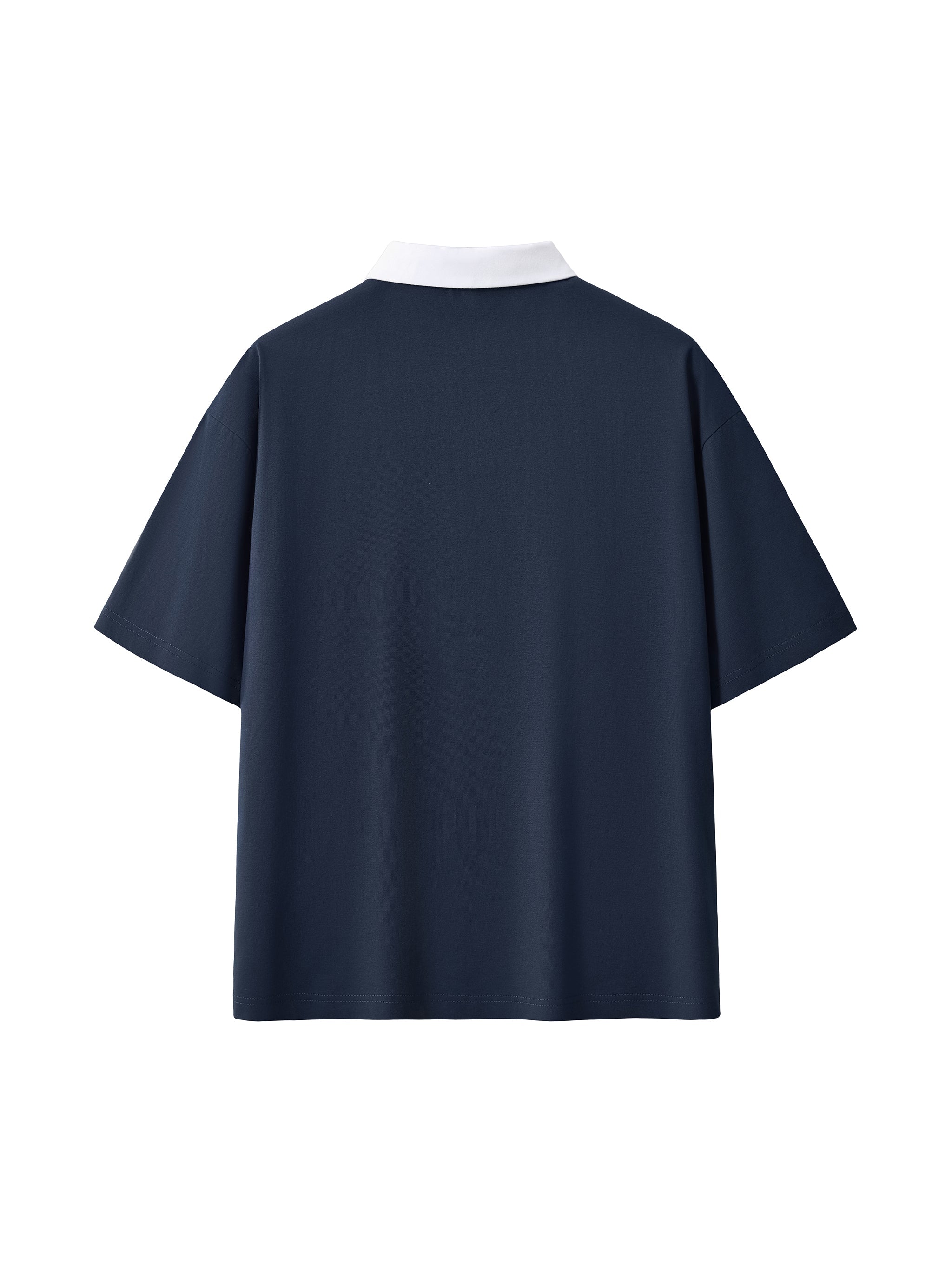 Contrast Polo Shirt — Navy