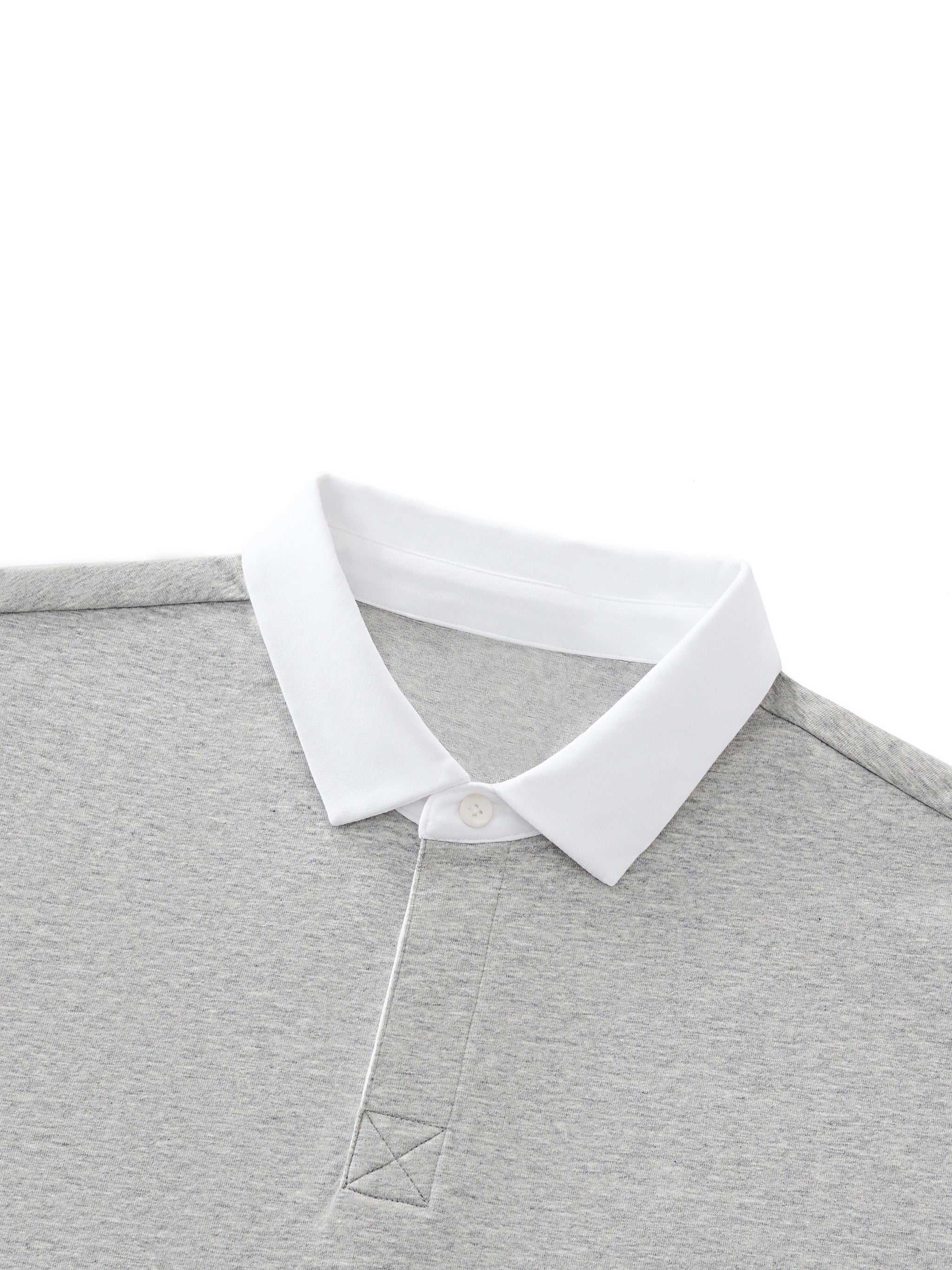Contrast Polo Shirt — Gray