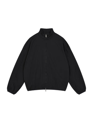 Stand Collar Jacket — Black