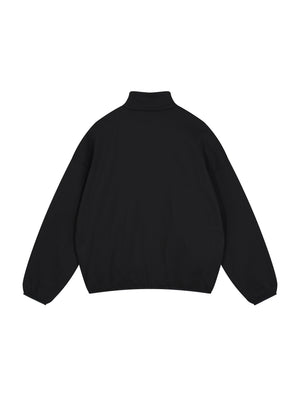 Stand Collar Jacket — Black