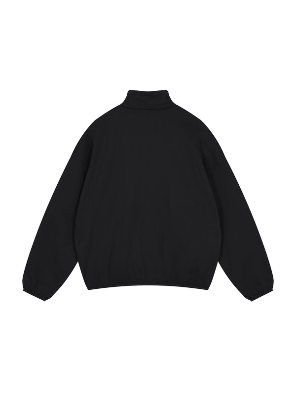 Stand Collar Jacket — Black