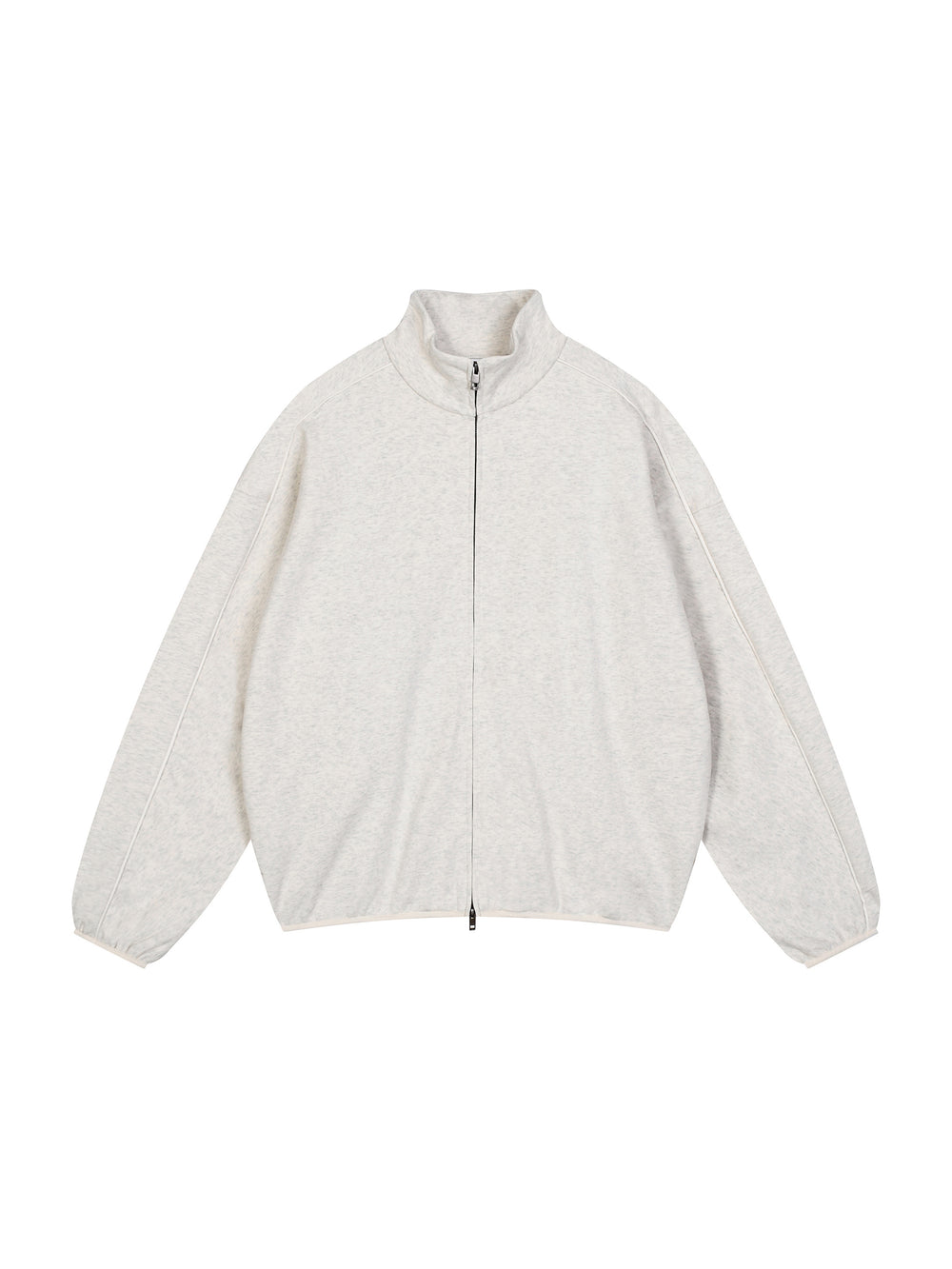 Stand Collar Jacket — Oat Gray