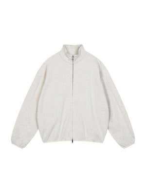 Stand Collar Jacket — Oat Gray