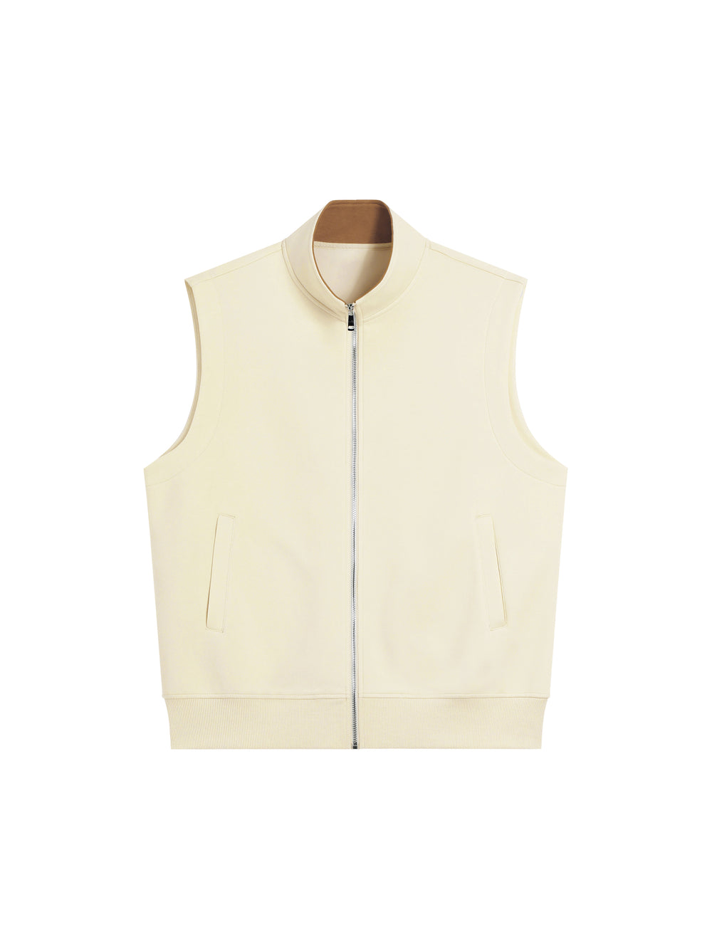Zip Vest — Apricot