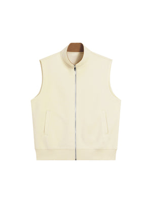 Zip Vest — Apricot