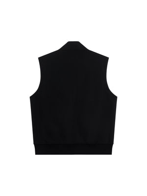 Zip Vest — Black