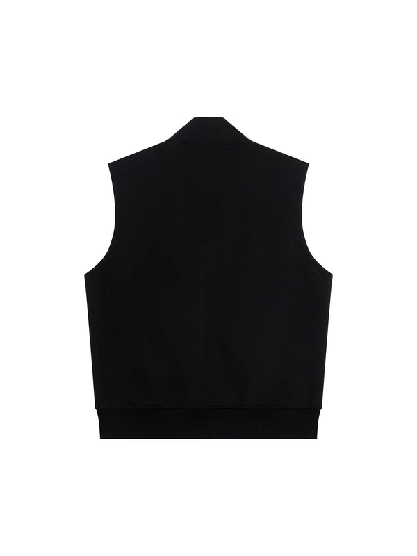 Zip Vest — Black