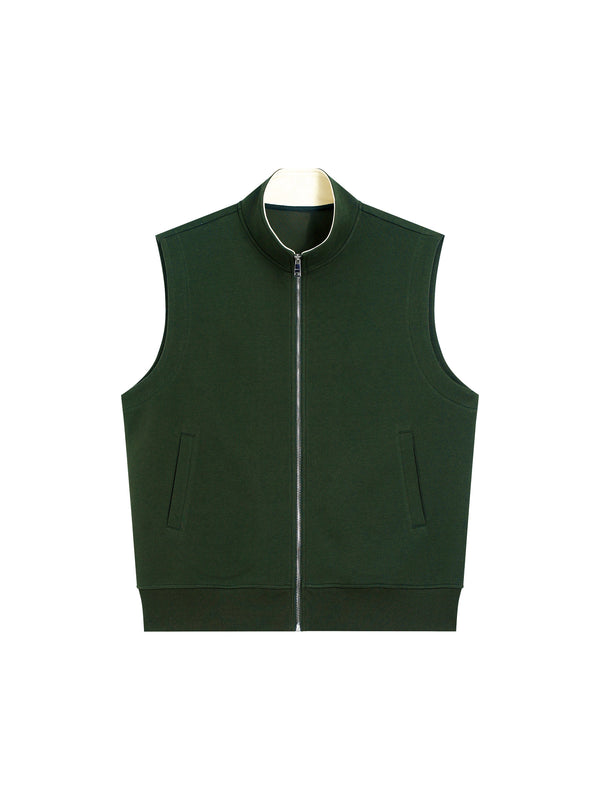 Zip Vest — Dark Green