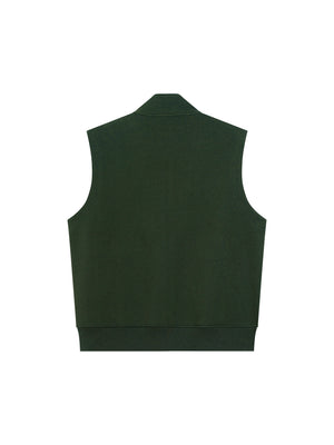 Zip Vest — Dark Green