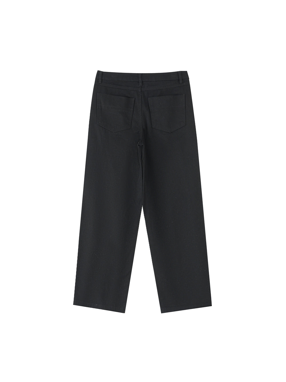 Straight Leg Pants — Black