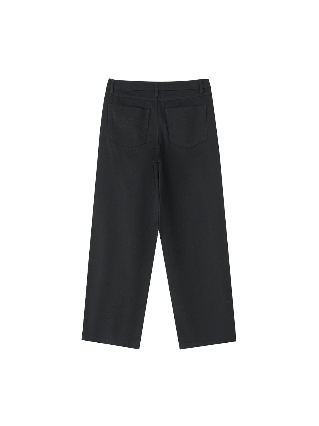 Straight Leg Pants — Black