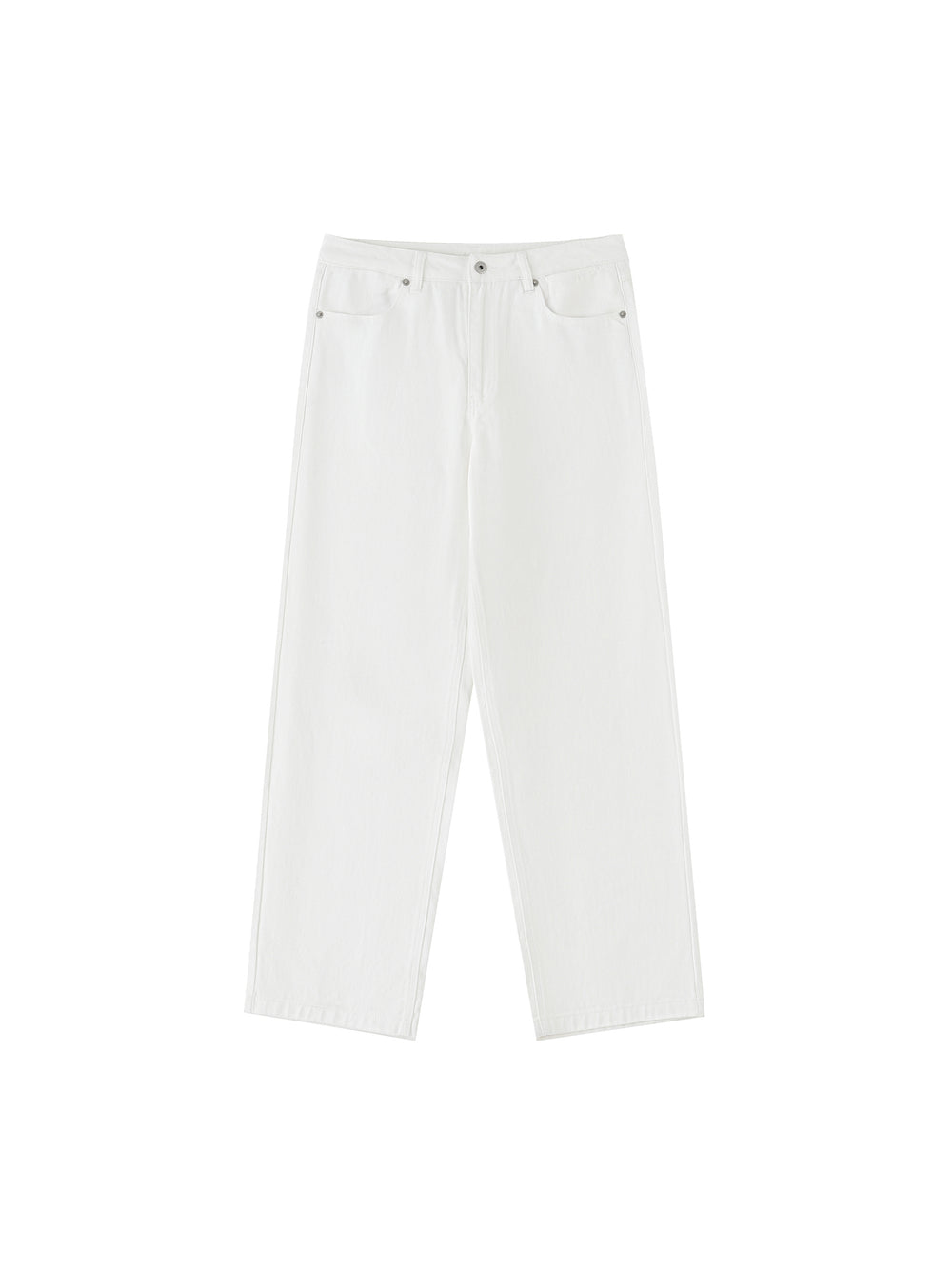 Straight Leg Pants — White