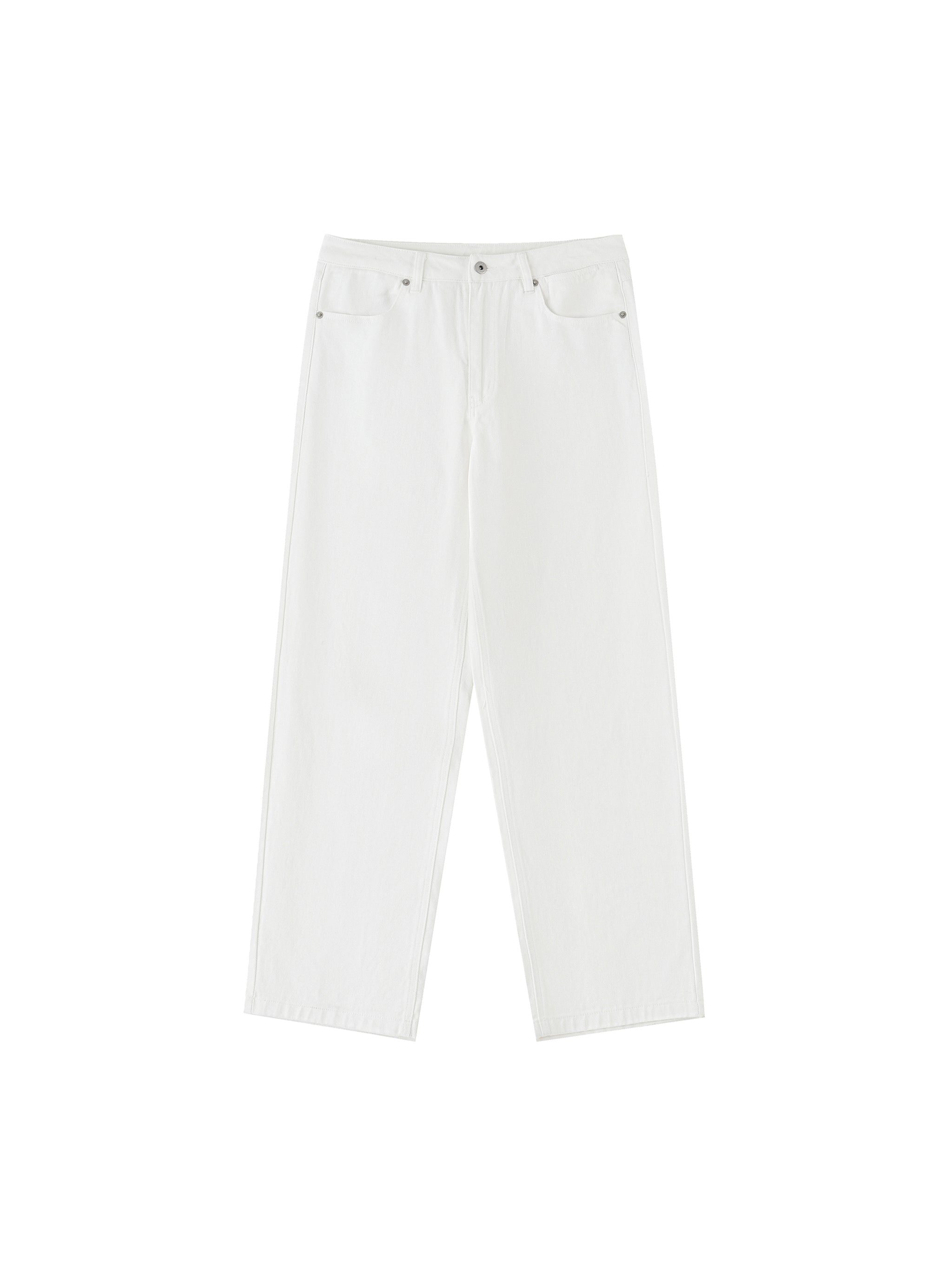 Straight Leg Pants — White