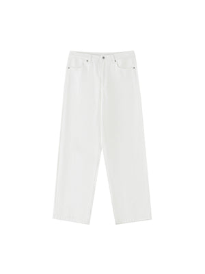 Straight Leg Pants — White