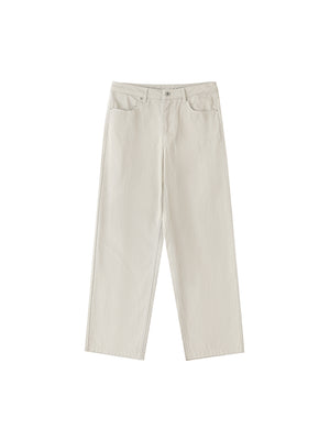 Heavyweight Cotton Straight - Pale Khaki