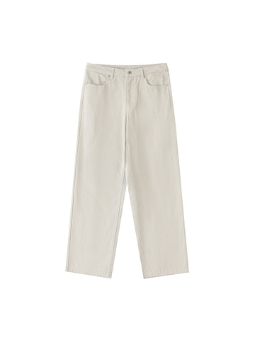 Heavyweight Cotton Straight - Pale Khaki