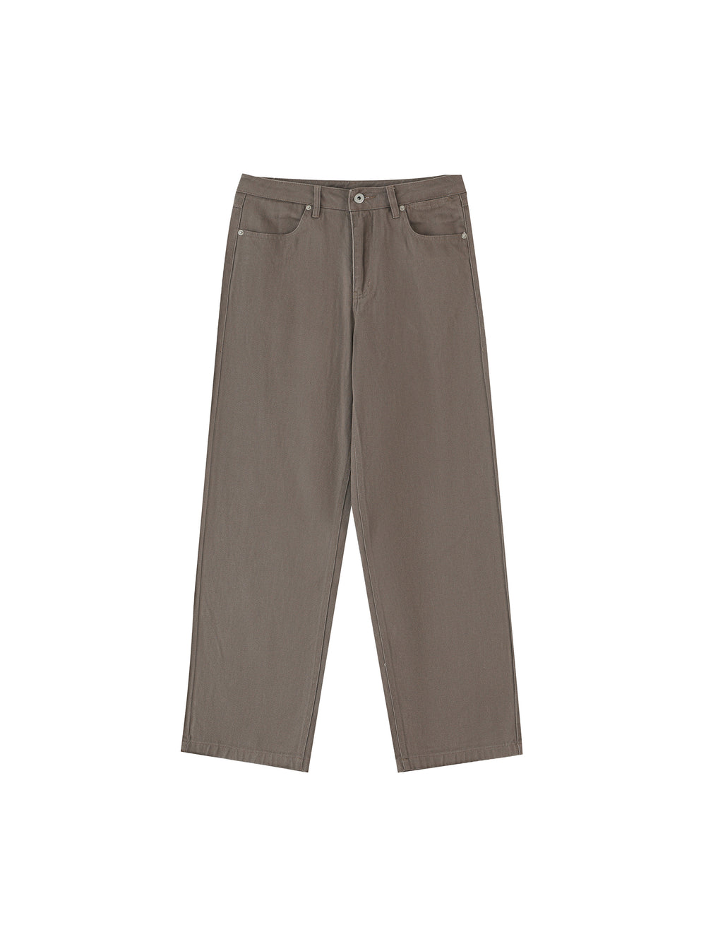 Straight Leg Pants — Light Coffee