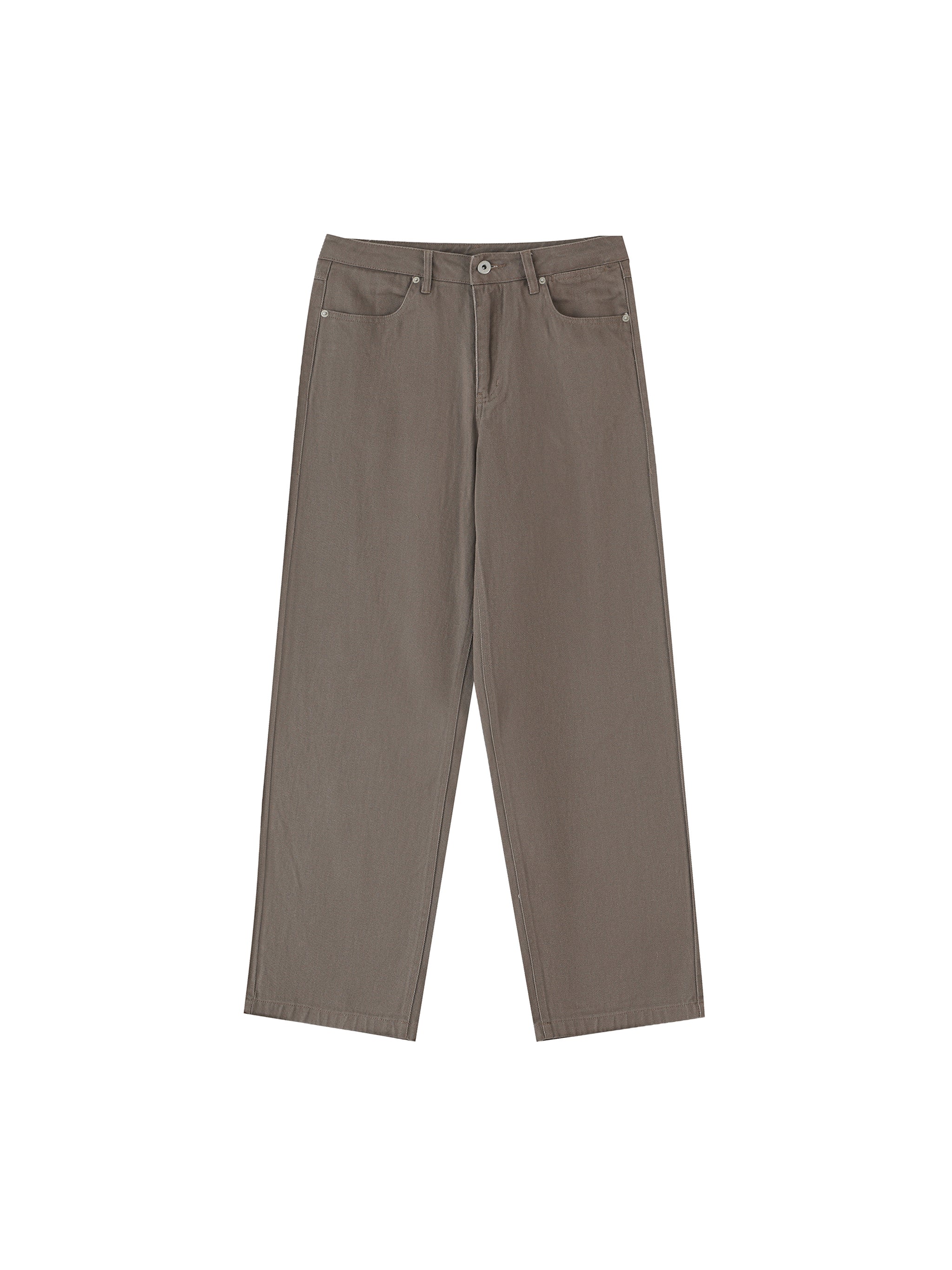 Straight Leg Pants — Light Coffee