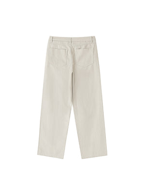 Heavyweight Cotton Straight - Pale Khaki