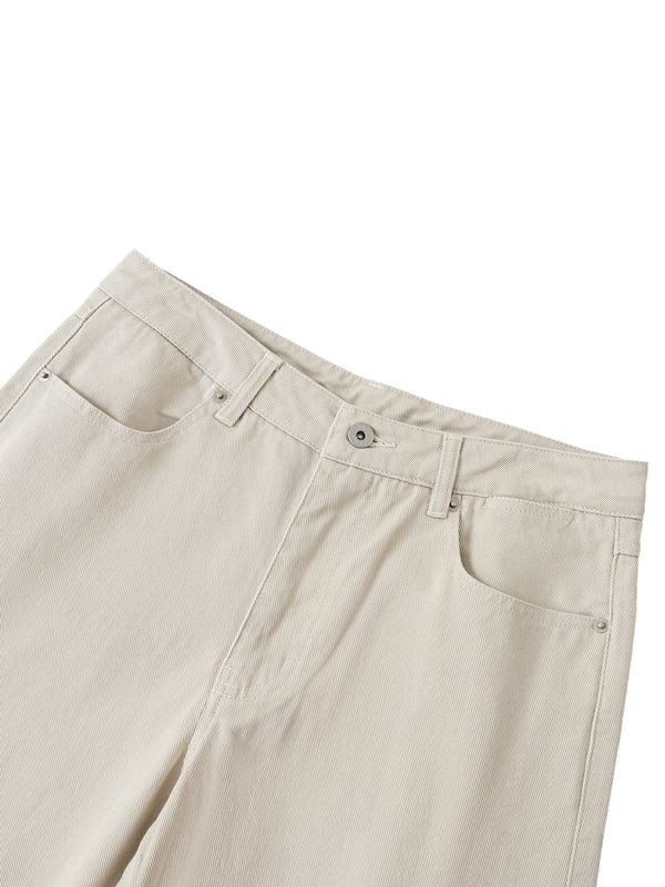 Heavyweight Cotton Straight - Pale Khaki