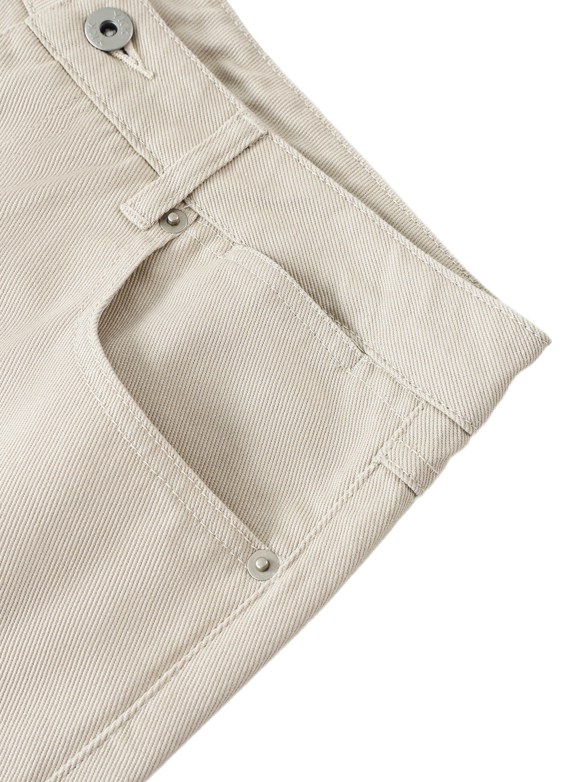 Heavyweight Cotton Straight - Pale Khaki
