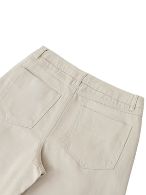 Heavyweight Cotton Straight - Pale Khaki