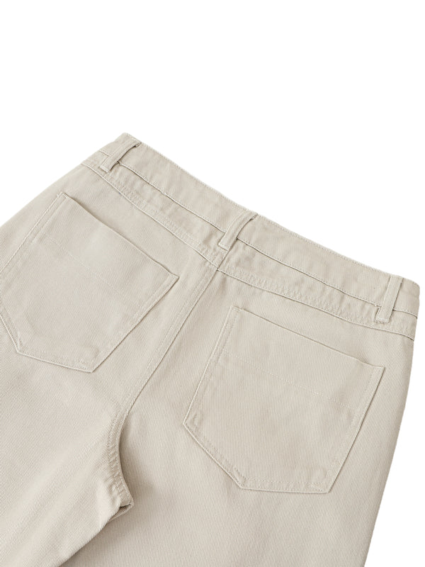 Heavyweight Cotton Straight - Pale Khaki