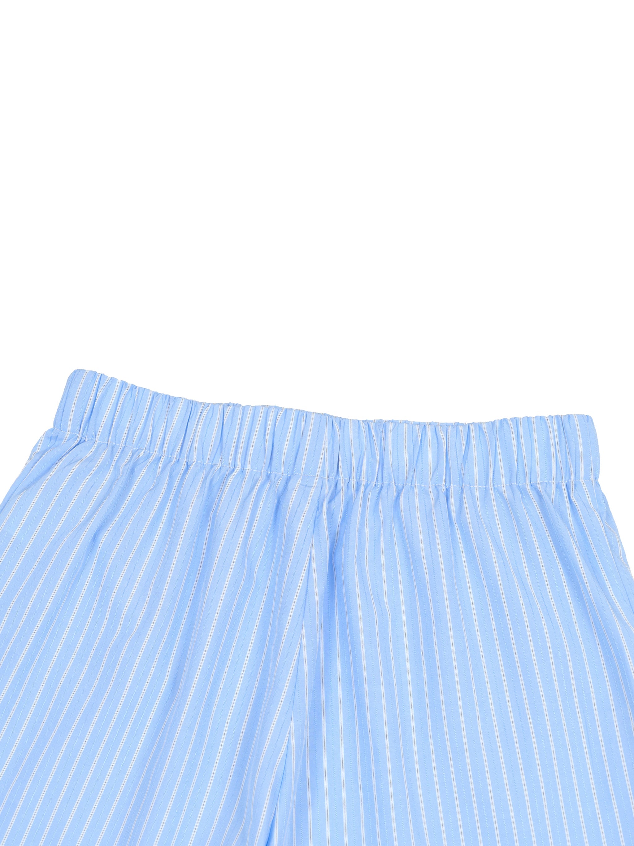 Striped Elastic Waist Shorts