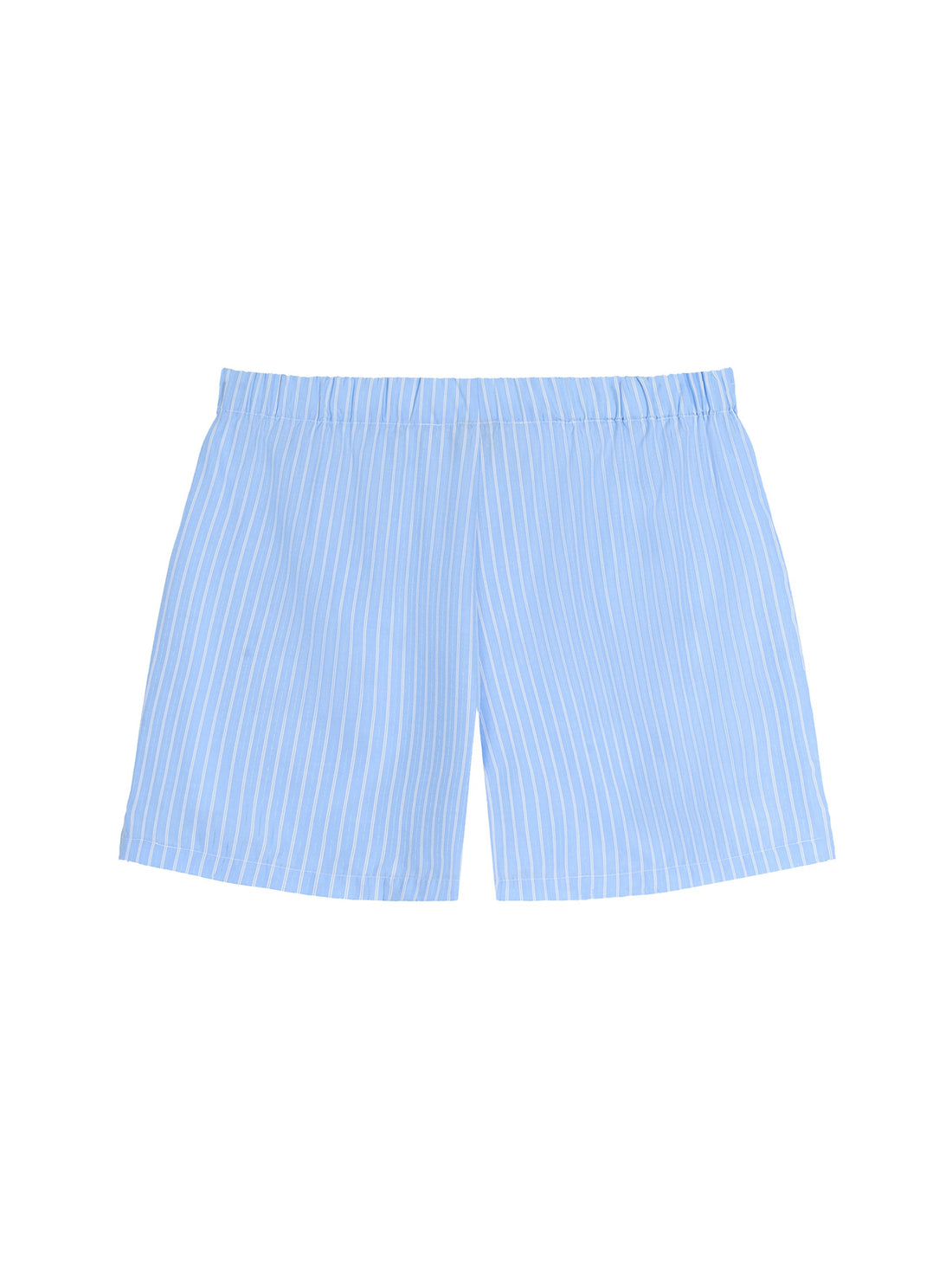 Striped Elastic Waist Shorts