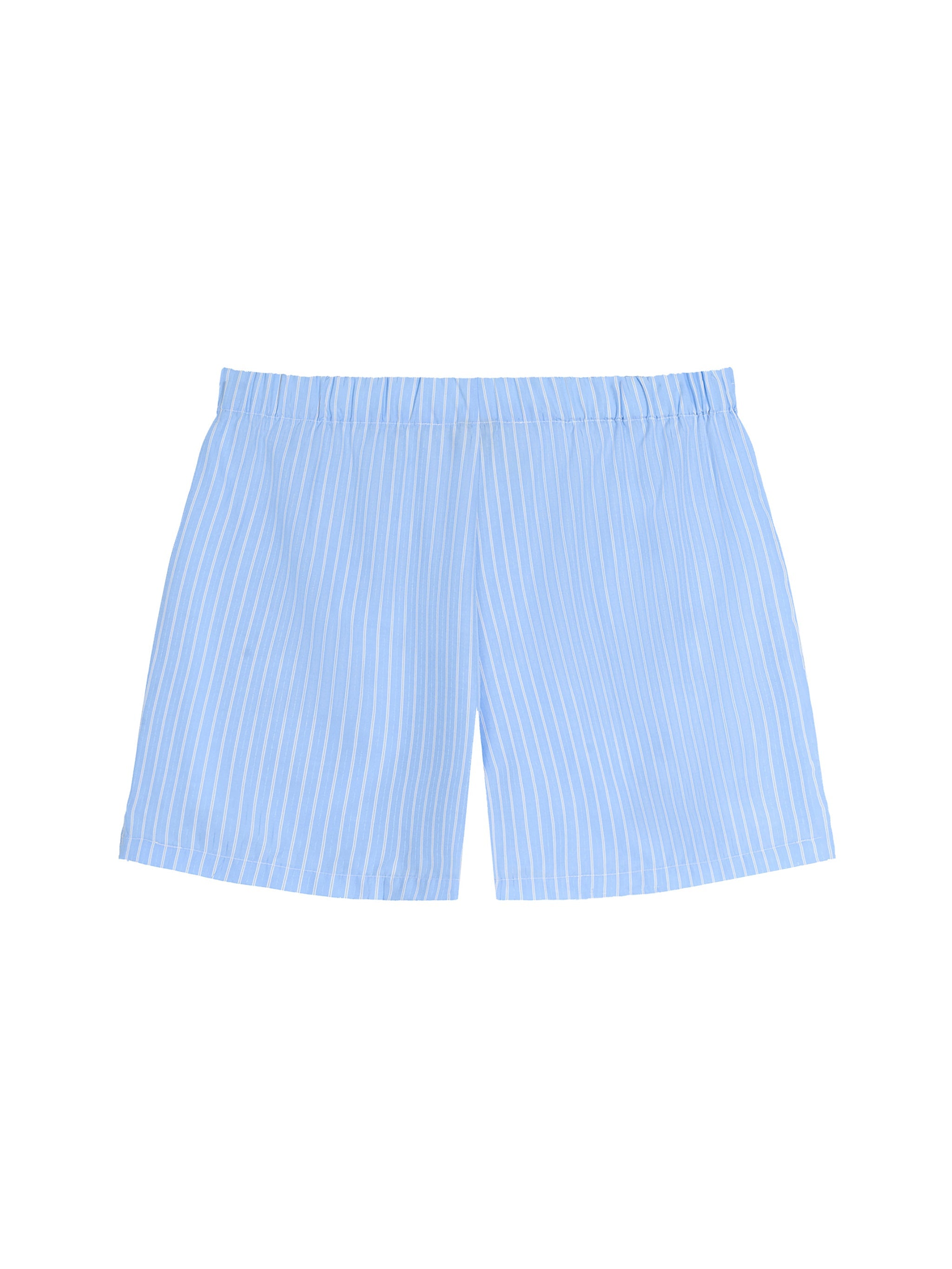 Striped Elastic Waist Shorts