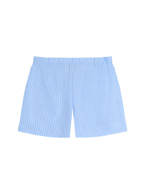 Striped Elastic Waist Shorts